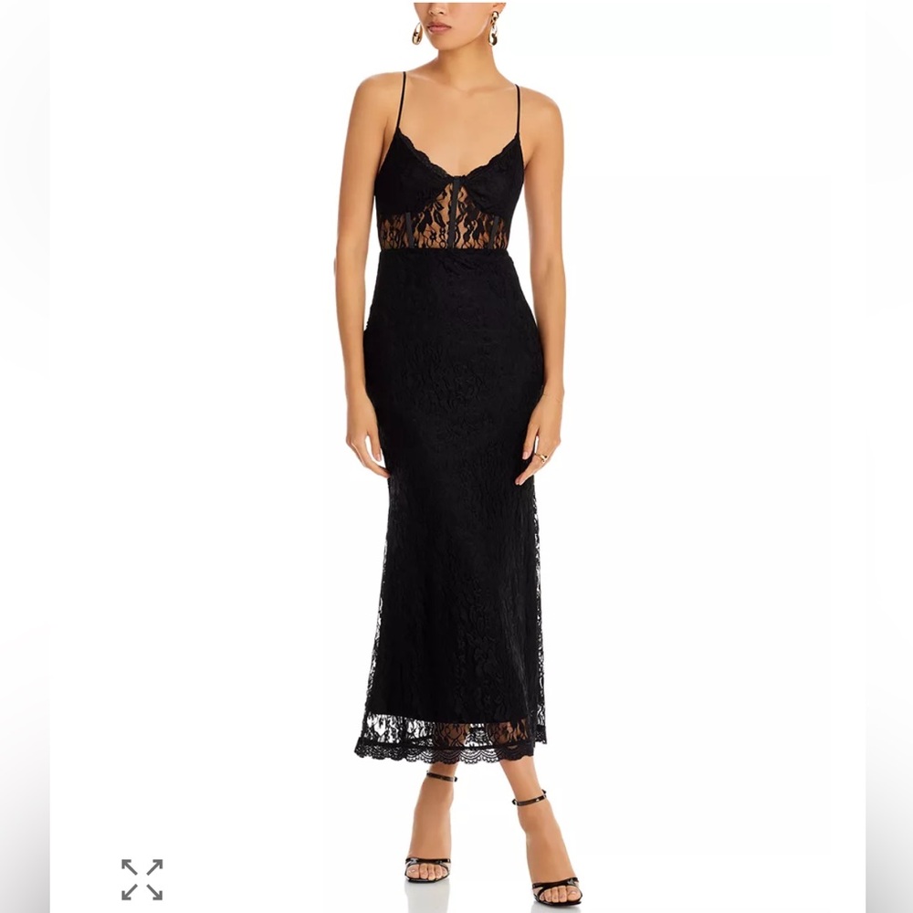 Aqua Lace Corset Slip Dress